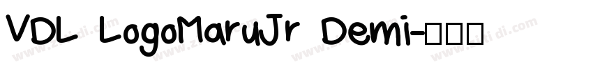 VDL LogoMaruJr Demi字体转换